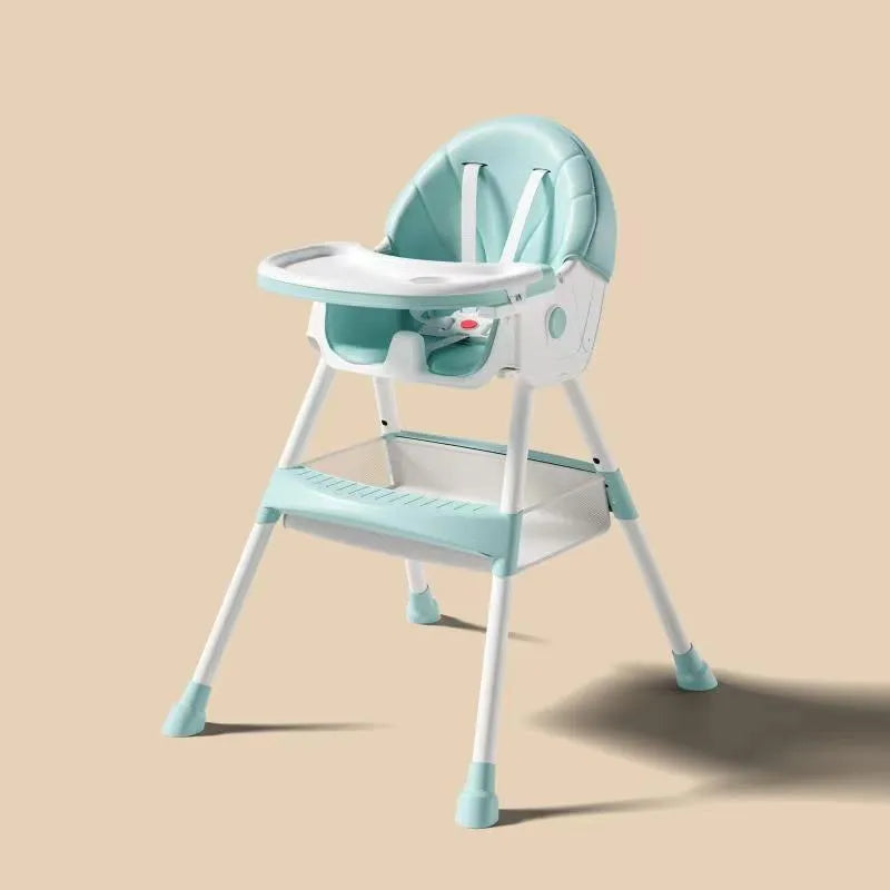 Chaise haute évolutive 5-en-1, pliable et facile à nettoyer