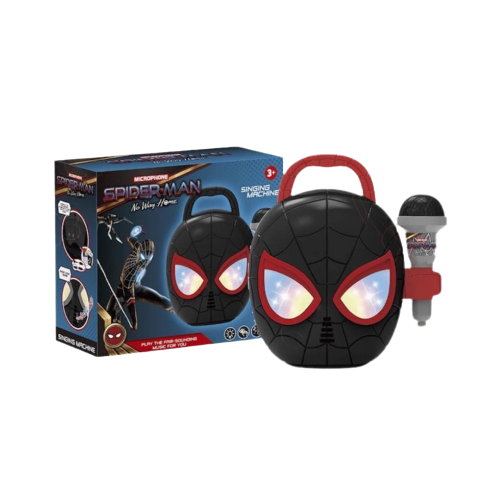 Machine à Chanter Spiderman avec Microphone et Lumières