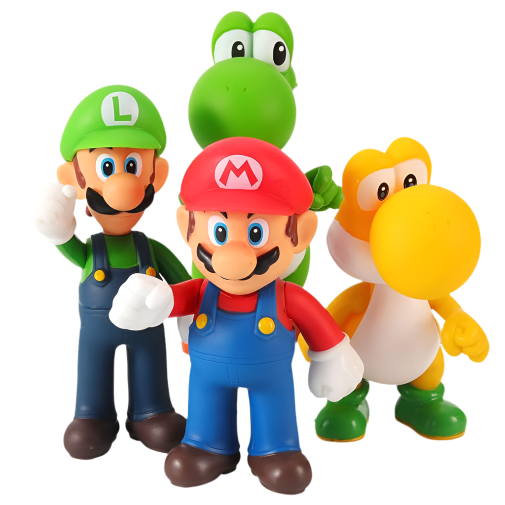 Super Mario – Ensemble de 4 Figurines de Collection