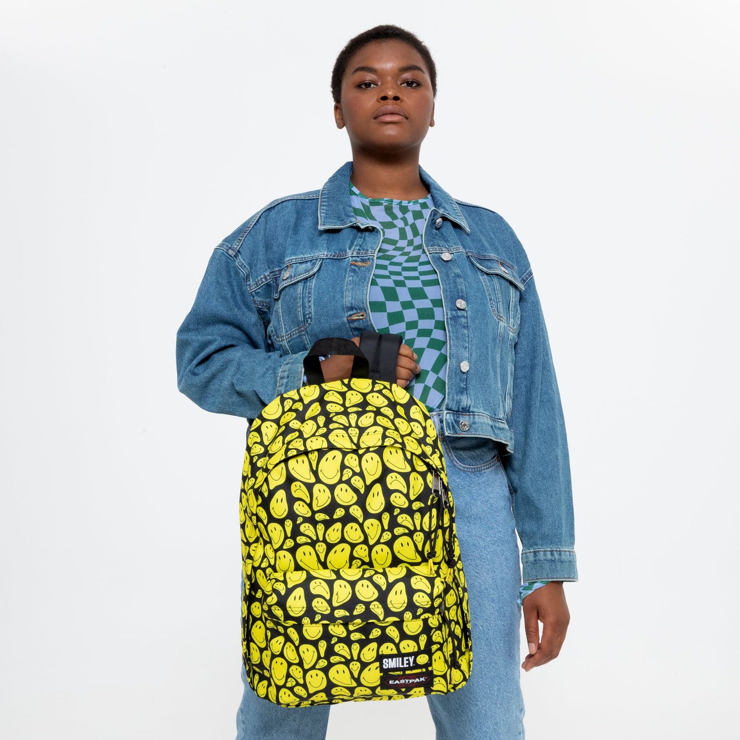 Sac à dos Eastpak x Smiley – Collection OUT OF OFFICE