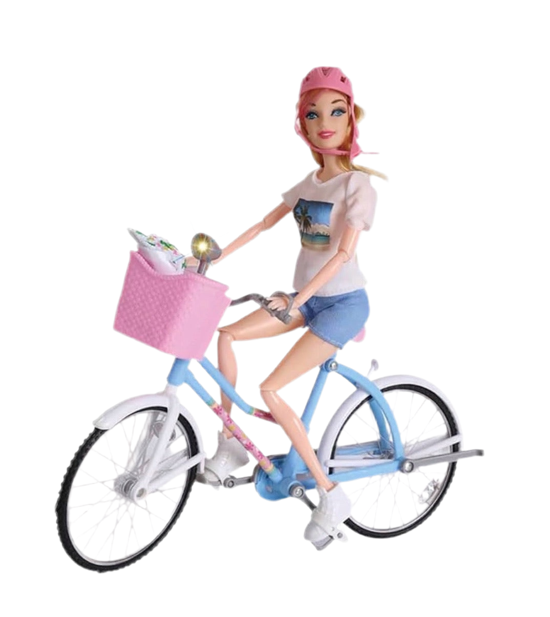 Poupée avec Vélo
