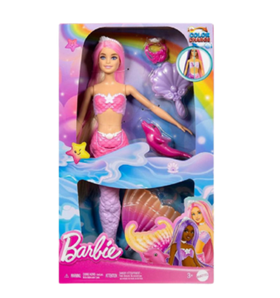 Coffret Barbie Sirène Couleurs Magiques - Mattel