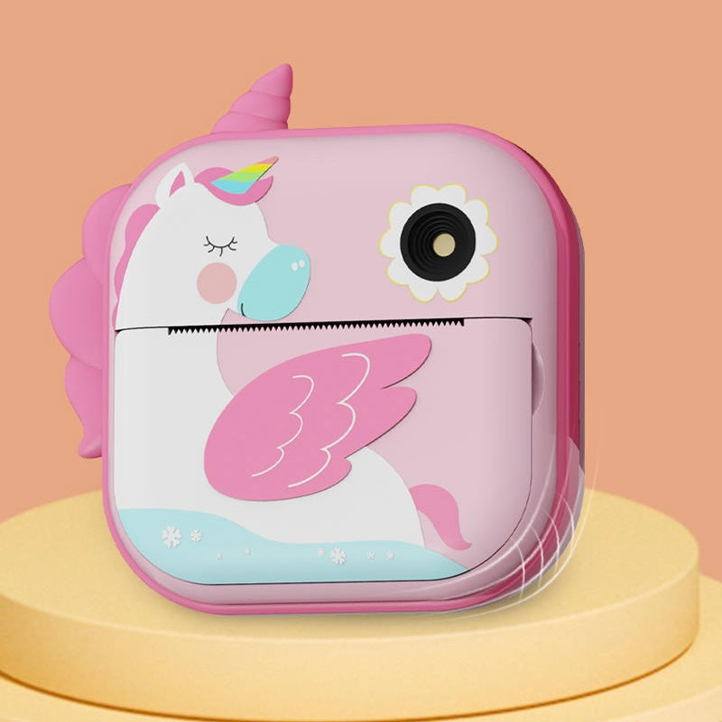 Appareil Photo pour Enfants avec Impression Instantanée (Stickers + Feutres)