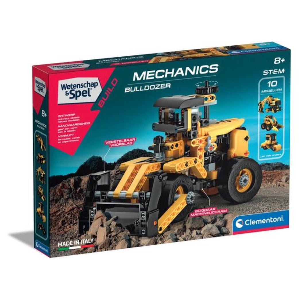 Kit de Construction : Bulldozer et Véhicules de Chantier (10 en 1) - Clementoni