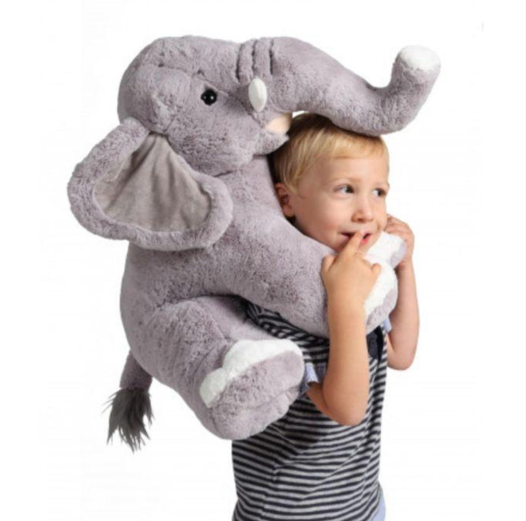Peluche Élephant Assis (50 cm)