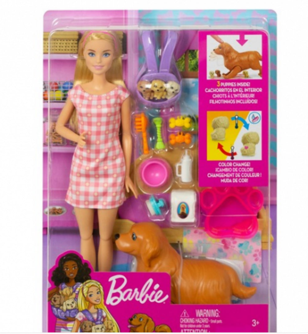 Coffret Barbie Naissance des Chiots - Mattel