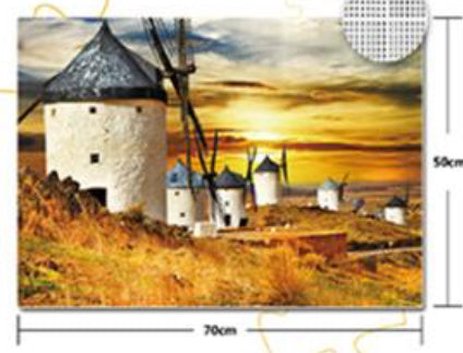 Jeu de Puzzle (1000 pièces) - Moulin à Vent