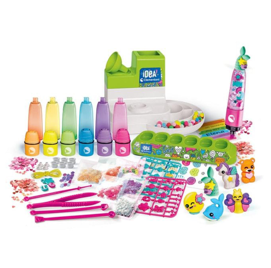 L'Atelier des Fluos : Kit Créatif pour Enfants - Clementoni