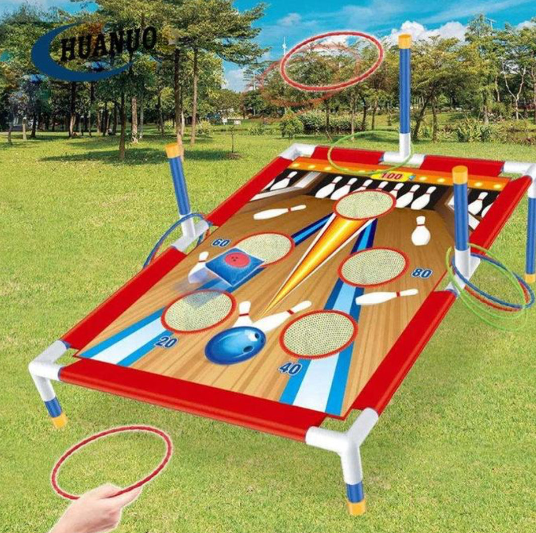 Ensemble de Jeux de Sport 2 en 1 – Lancer d’anneaux et Sacs de sable