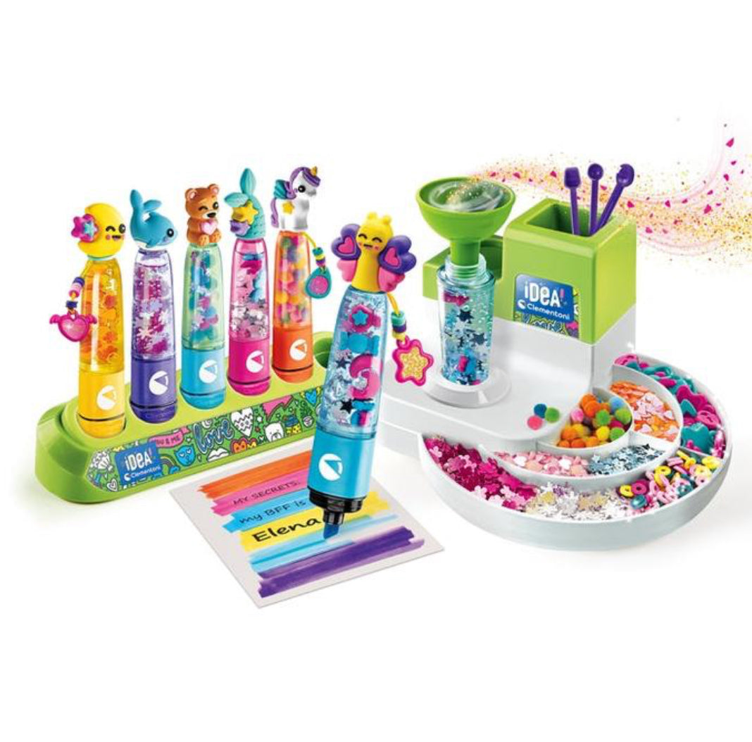 L'Atelier des Fluos : Kit Créatif pour Enfants - Clementoni