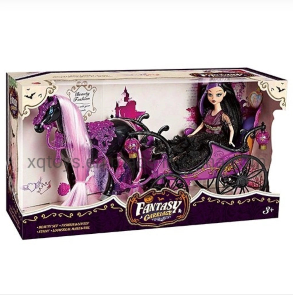 Poupée Princesse avec Ensemble de Carrosse