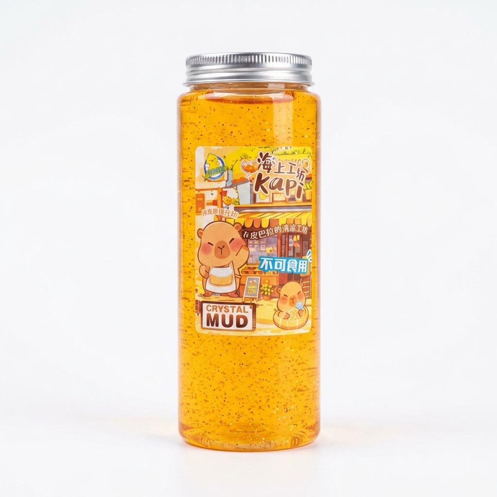 Crystal Mud Kapi – Pâte Cristal Sensorielle Capybara Doré