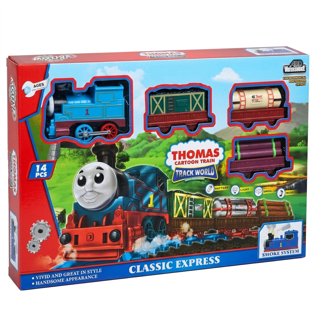 Coffret de Jeu Ferroviaire Thomas – 14 Pièces