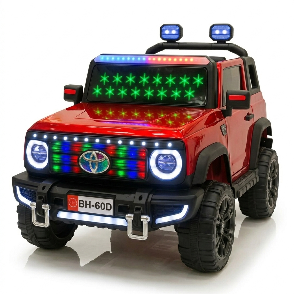 Voiture Électrique pour Enfant avec Éclairage LED Multicolore et Effets Lumineux