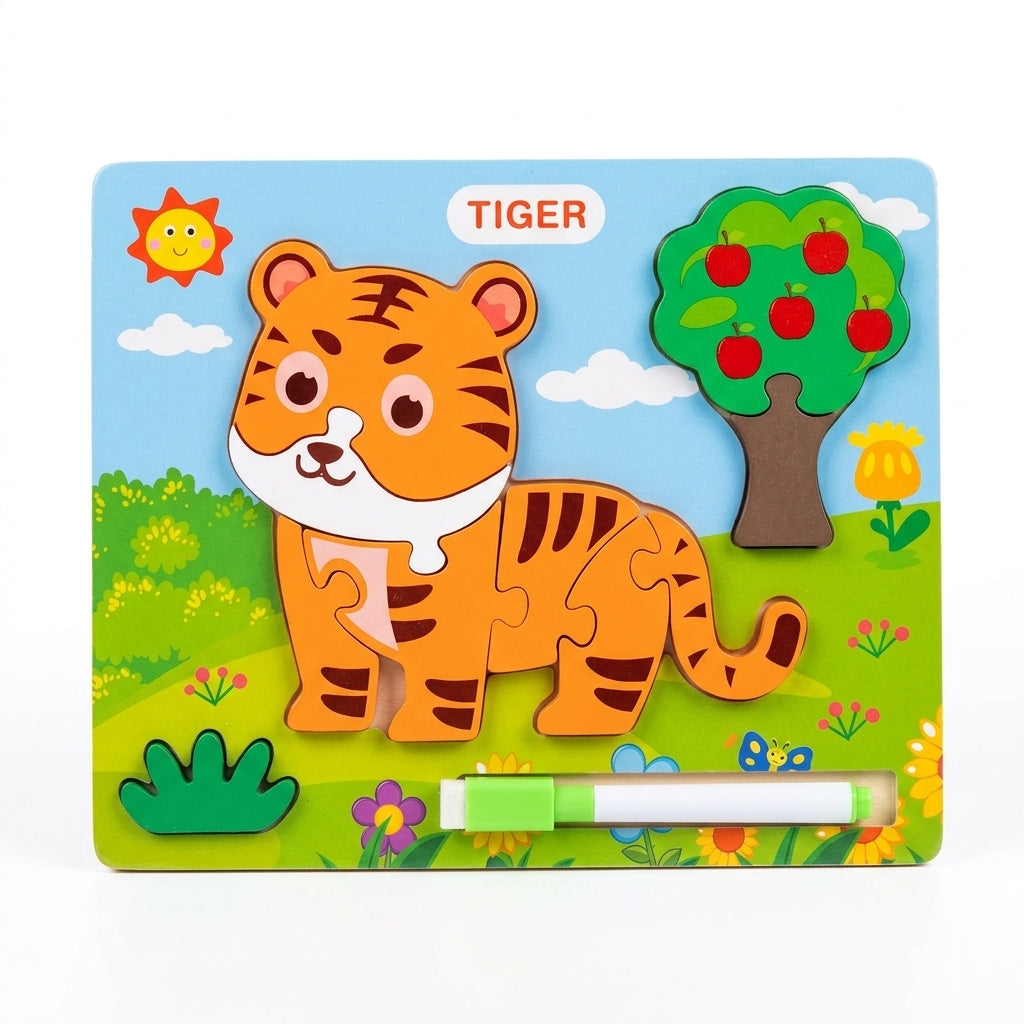 Puzzle bois Tigre