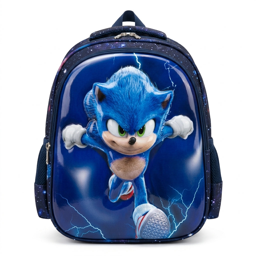 Cartable Sonic Effet Galaxie Bleu 3D