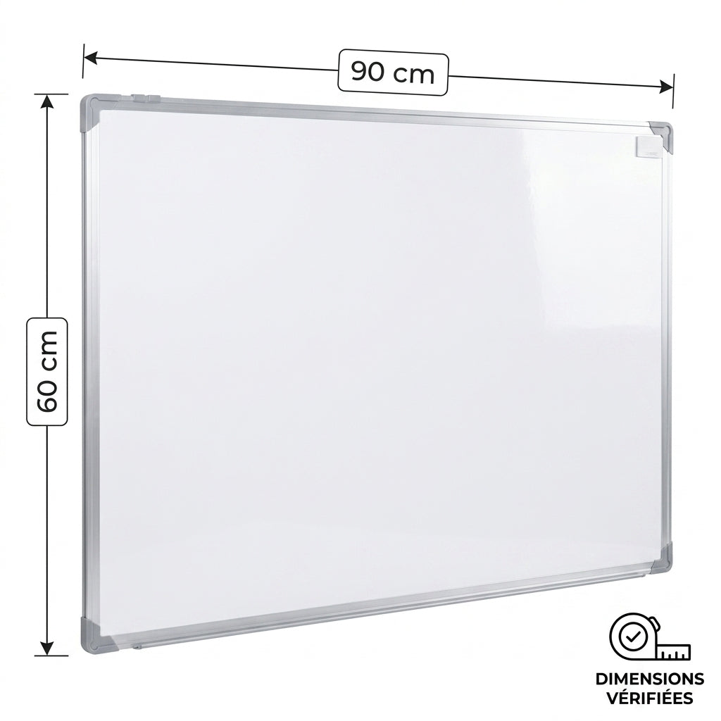 Tableau Blanc Magnétique pour Enfant 90x60cm
