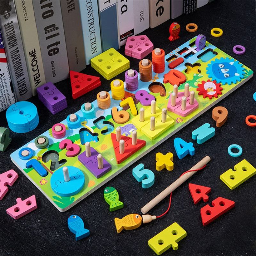 Jeu en Bois Huarong – Jeu de Pêche et de Logique Mathématique