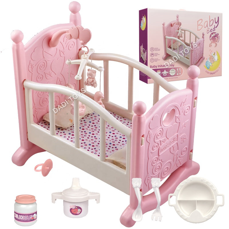 Berceau de poupée Baby Bed avec carrousel rotatif