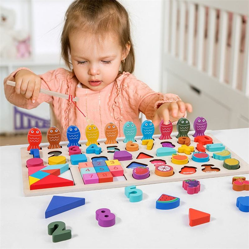 Jeu en Bois Huarong – Jeu de Pêche et de Logique Mathématique