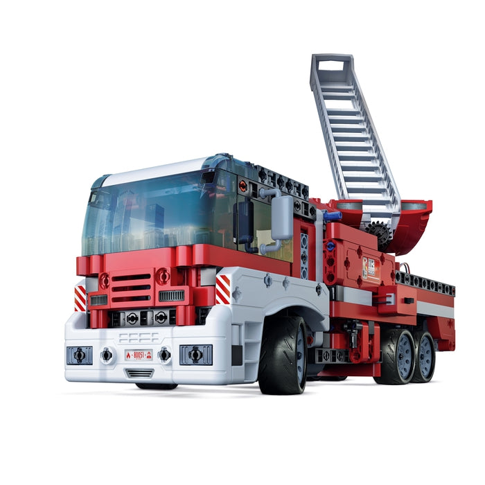 Kit de Construction : Camion de Pompiers et 4 Véhicules (5 en 1)