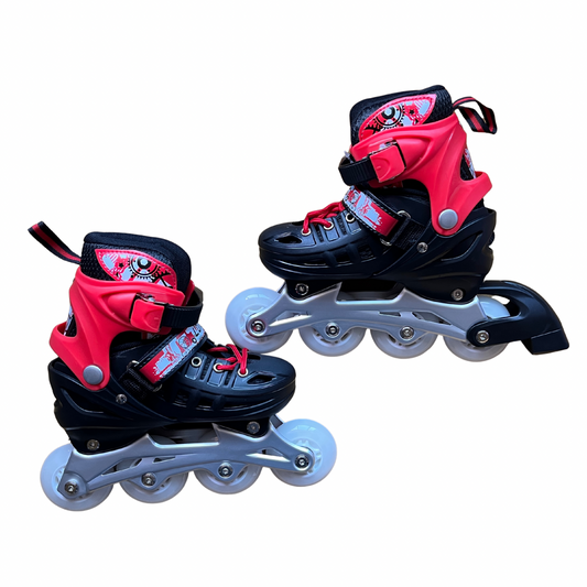 Rollers Évolutifs Rouge + Kit Complet de Protection