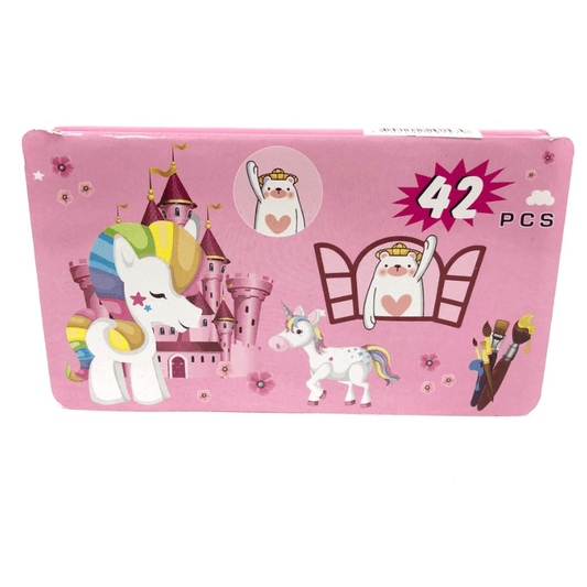 Coffret De 42 Pièces De Stylos Aquarelle Et Crayons Pour Enfants