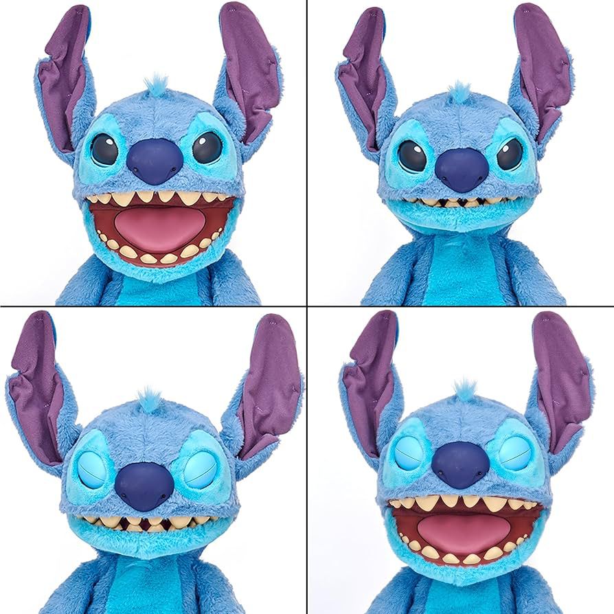 Real FX Disney Stitch – Peluche Animatronique 1ʳᵉ Édition (46 cm) – 100+ Actions & Sons, Ultra Réaliste, Certificat Inclus