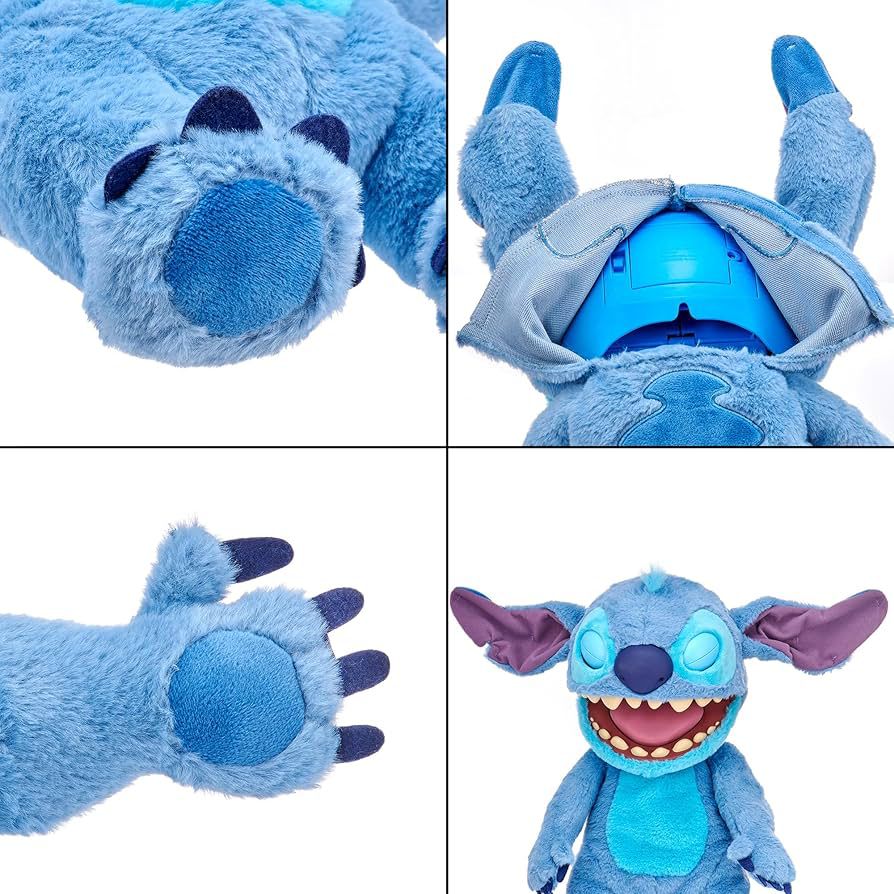 Real FX Disney Stitch – Peluche Animatronique 1ʳᵉ Édition (46 cm) – 100+ Actions & Sons, Ultra Réaliste, Certificat Inclus