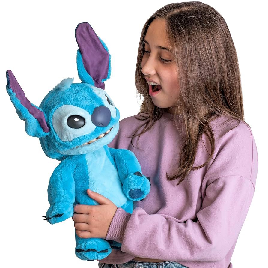 Real FX Disney Stitch – Peluche Animatronique 1ʳᵉ Édition (46 cm) – 100+ Actions & Sons, Ultra Réaliste, Certificat Inclus