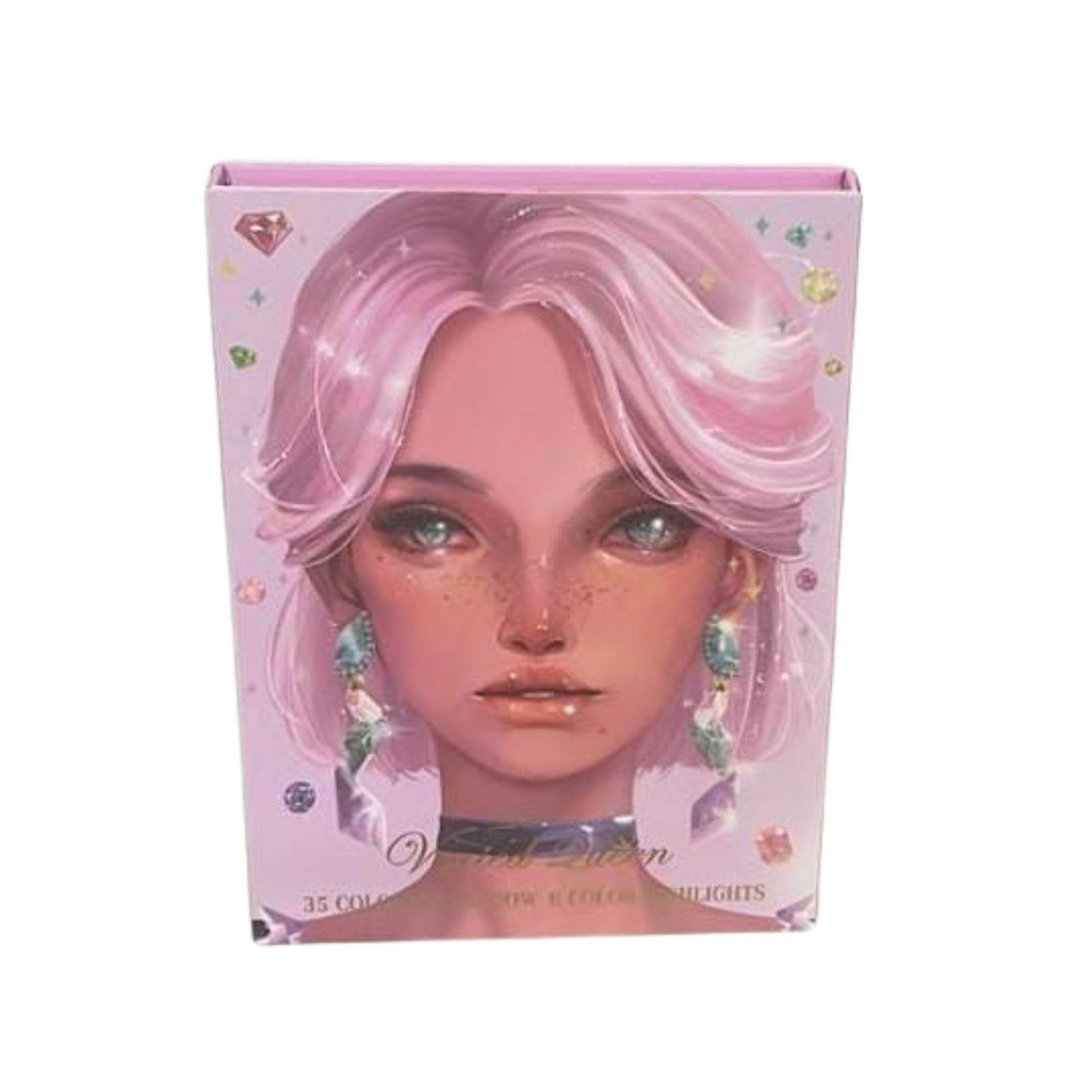 Palette de Maquillage 35 Couleurs – Style Artistique Rose