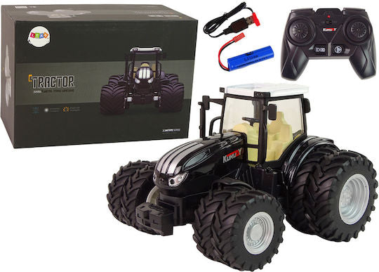 Tracteur RC à Grandes Roues 1/24 – Métal, 6 Canaux 2.4G pour Enfants
