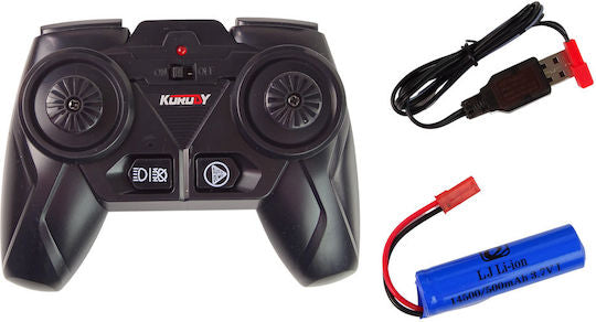 Tracteur RC à Grandes Roues 1/24 – Métal, 6 Canaux 2.4G pour Enfants