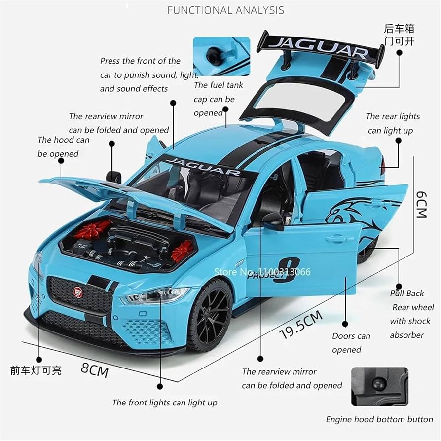 Modèle réduit Jaguar XE SV Project 8 – Échelle 1:18