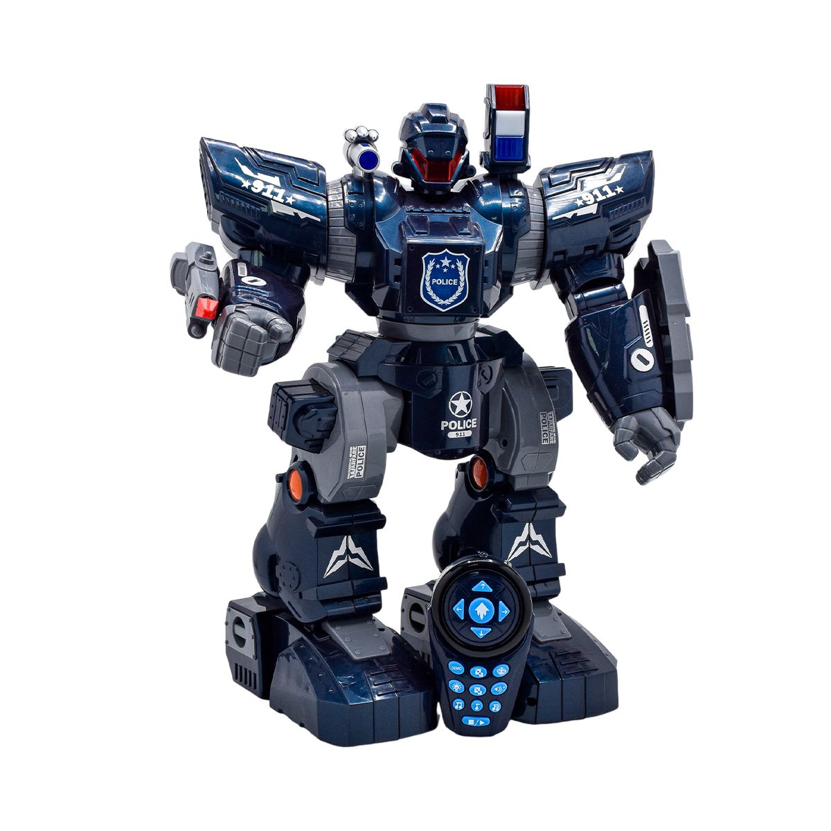 Robot Policier Interactif – Télécommandé (38 cm)