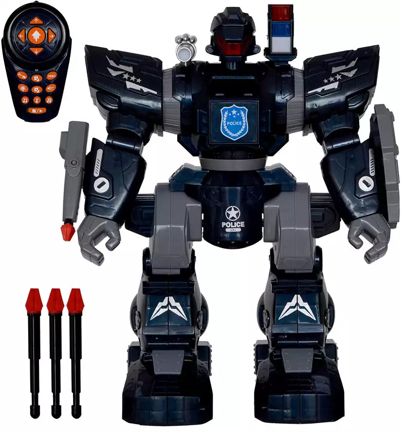 Robot Policier Interactif – Télécommandé (38 cm)
