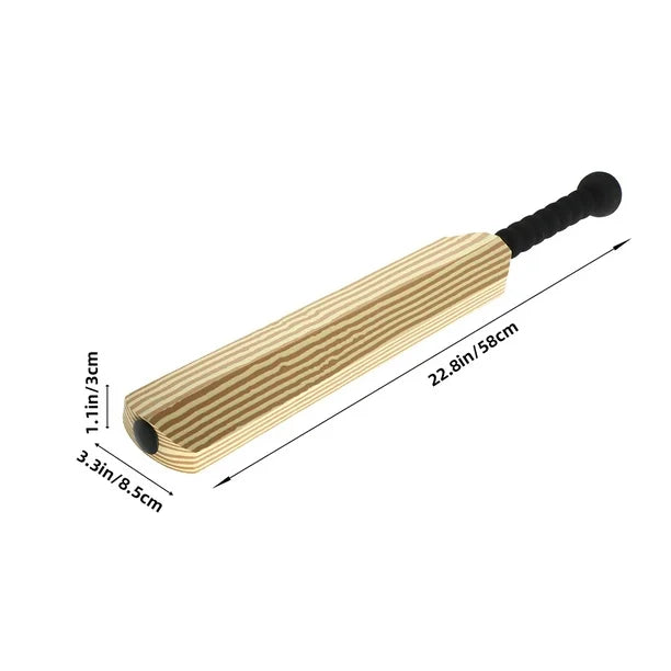 Batte de Baseball 24 Pouces avec Balle – Bois Grainé, Légère et Durable pour Enfants