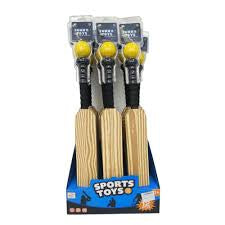Batte de Baseball 24 Pouces avec Balle – Bois Grainé, Légère et Durable pour Enfants