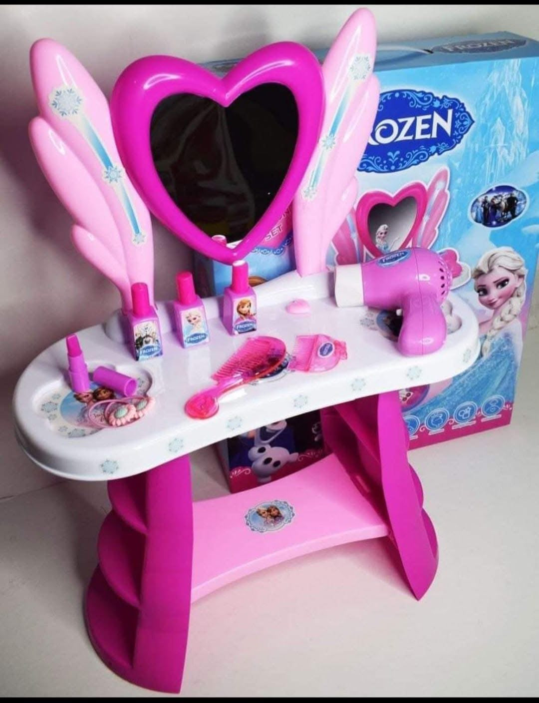 Coiffeuse Enfant avec Accessoires : La Reine des Neiges (Frozen)