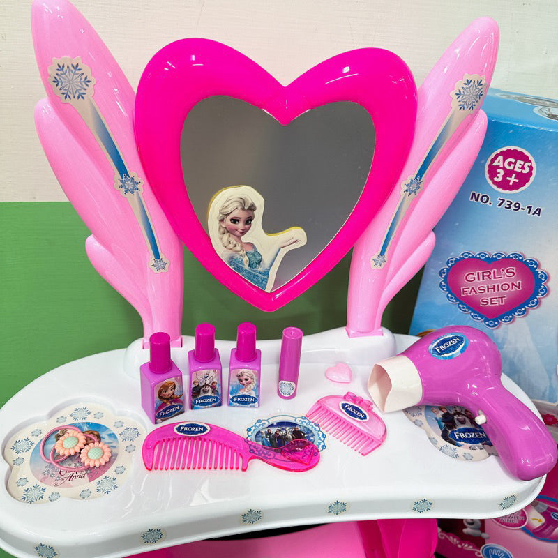Coiffeuse Enfant avec Accessoires : La Reine des Neiges (Frozen)