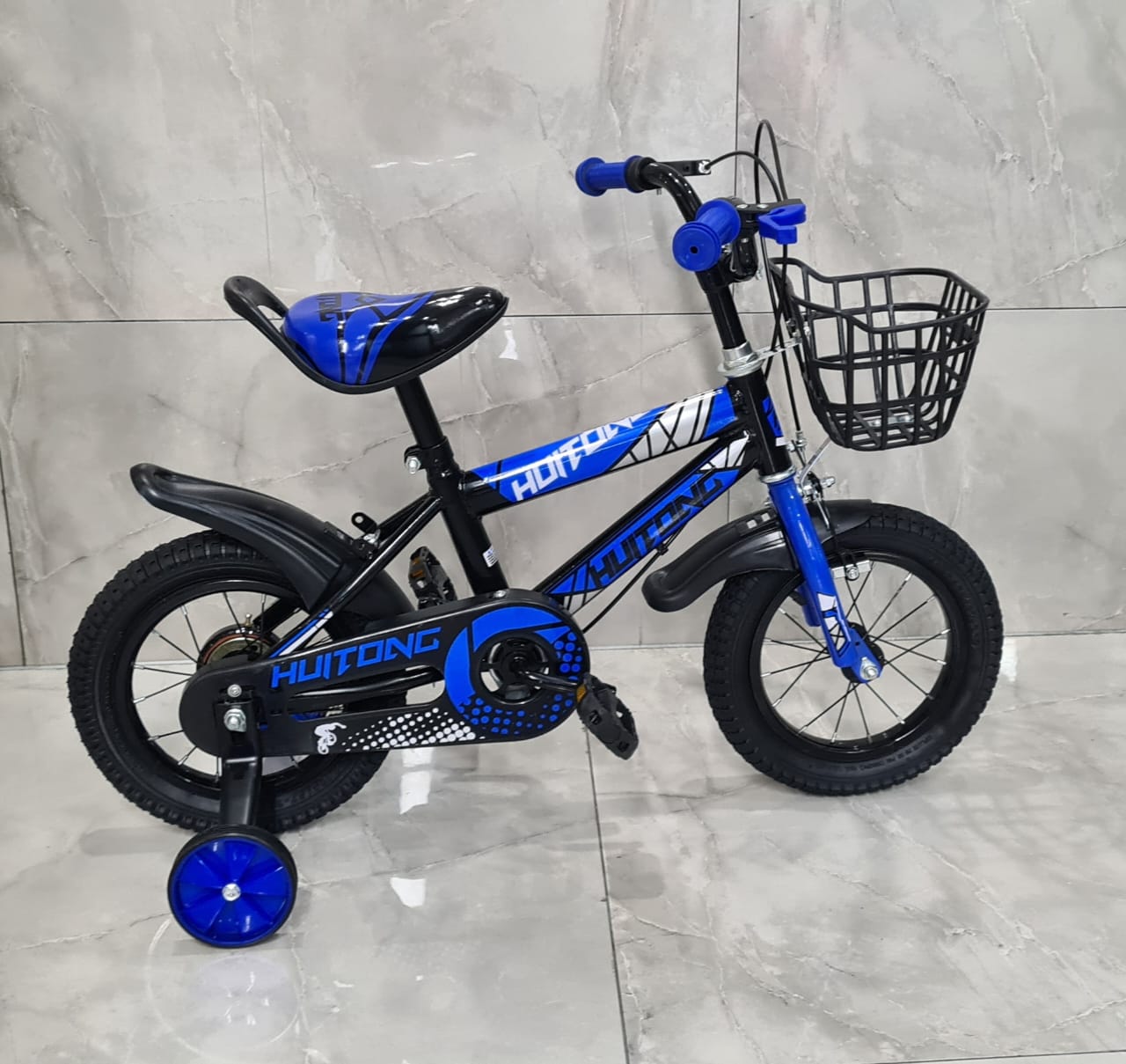 Vélo Enfant 12" et 16" – Pour Garçons et Filles – Avec Panier Amovible et Hauteur Ajustable – De 2 à 7 Ans