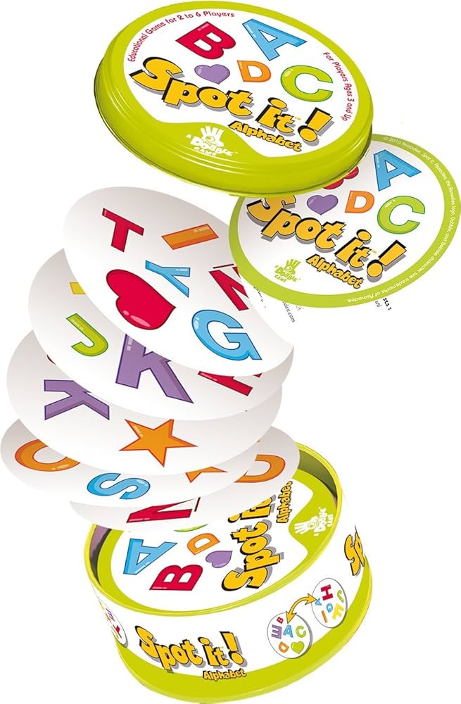 Dobble Spot It! - Jeu de Cartes Alphabet