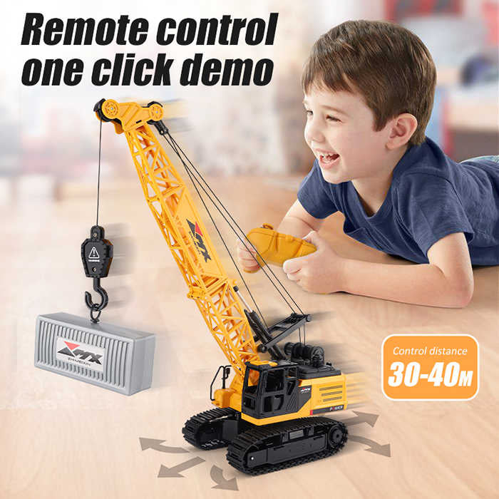 Grue Rotative – Camion de Chantier Télécommandé 10 Fonctions