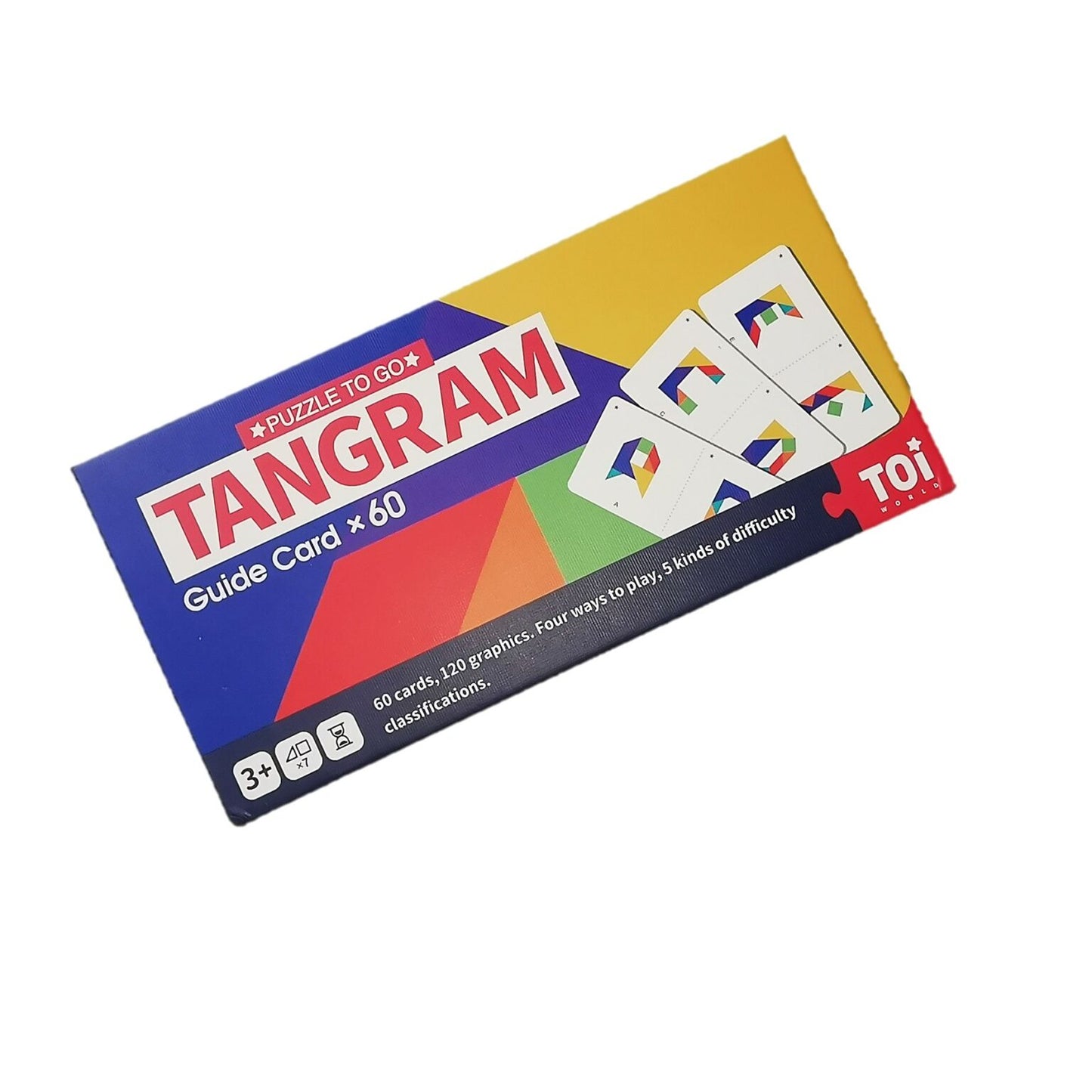 Jeu de Tangram Coloré – Cartes Défis, Puzzle Éducatif