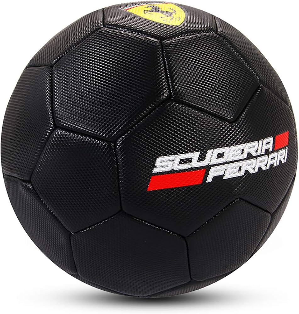Ballon de Football Ferrari Noir – Taille 3