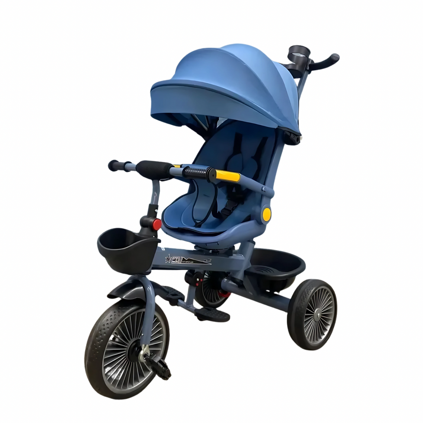 Tricycle évolutif avec Parasol et Canopy – Bleu foncé