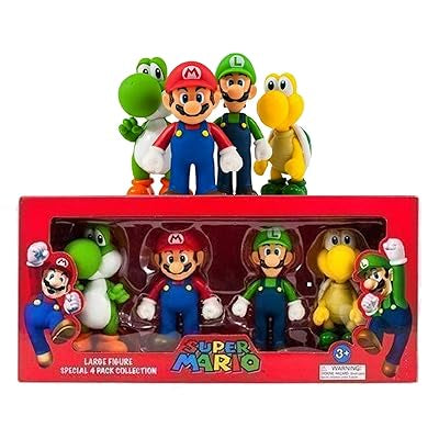 Super Mario – Ensemble de 4 Figurines de Collection