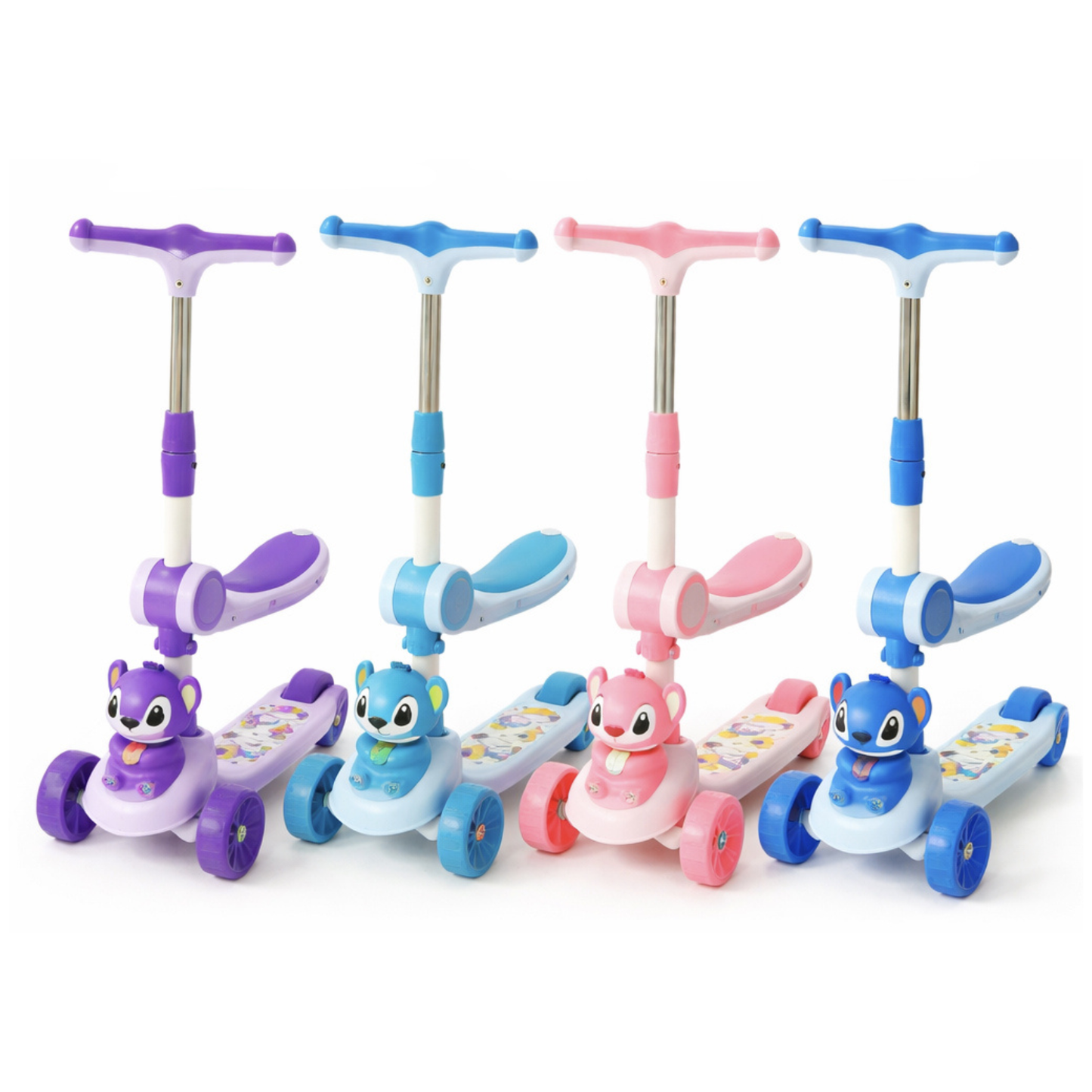 Trottinette Enfant 3 Roues avec Siège – Design Stitch