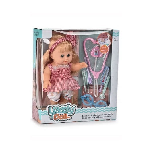 Poupée Bébé avec Set de Docteur
