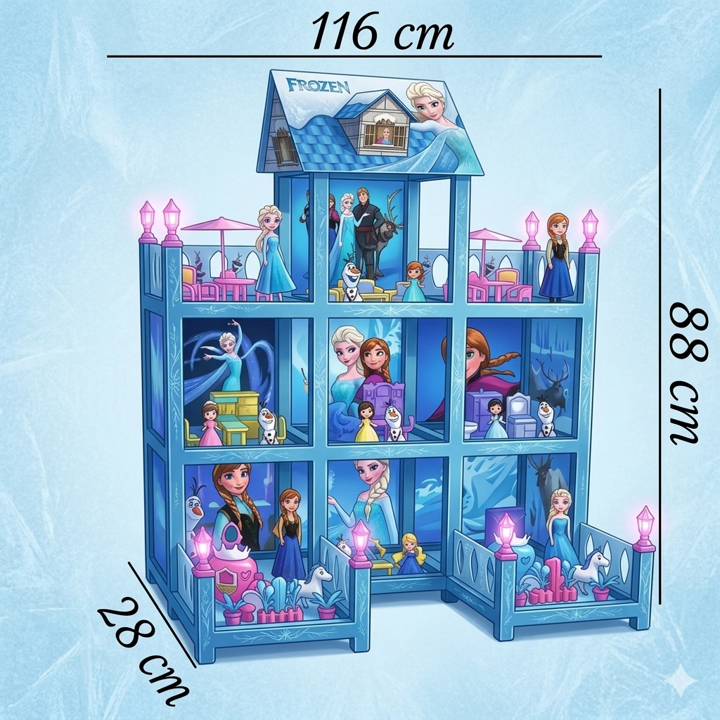 Frozen - Maison de Poupée Géante